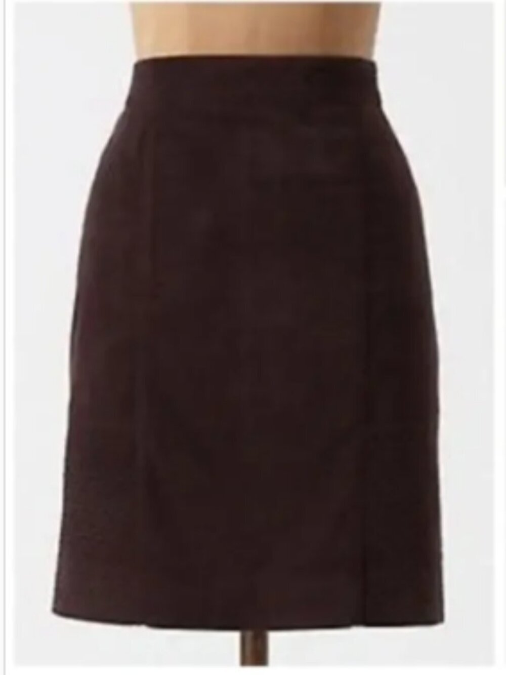 NWT Anthropologie Ett Twa Brown Cotton Blend Cord Corduroy Quilted Classic Skirt